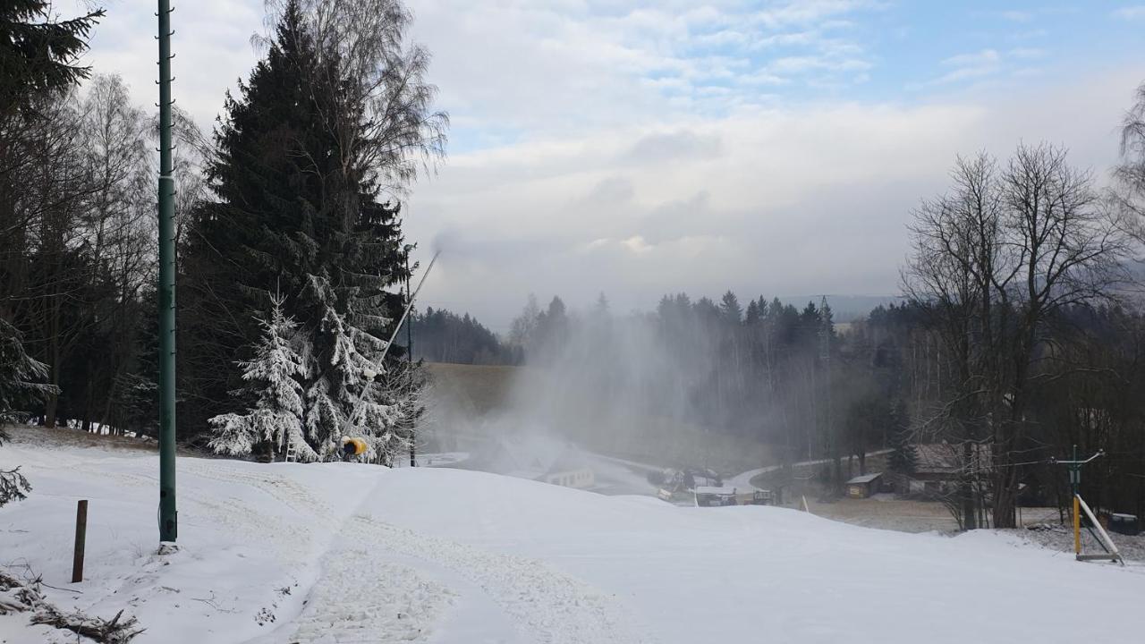 Radvanice  Srub Na Svahu Sjezdovky V Radvanicichヴィラ エクステリア 写真